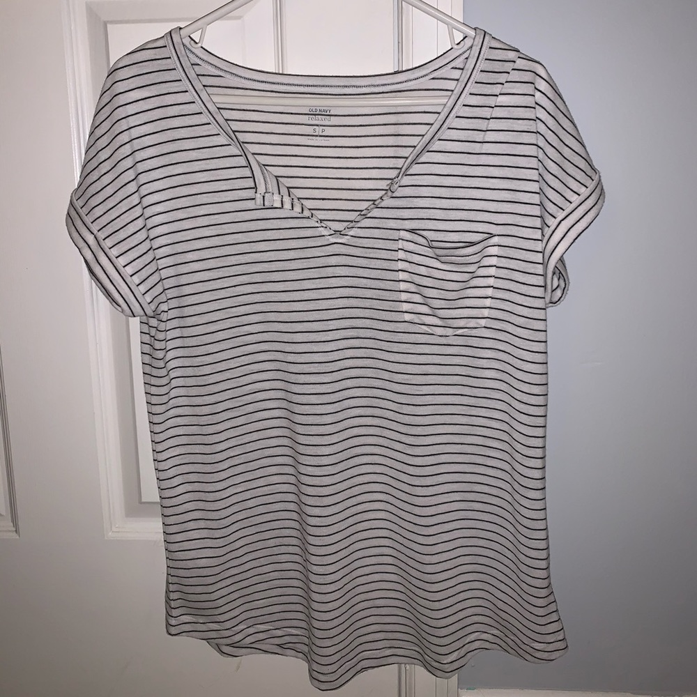 Black and white striped shirt